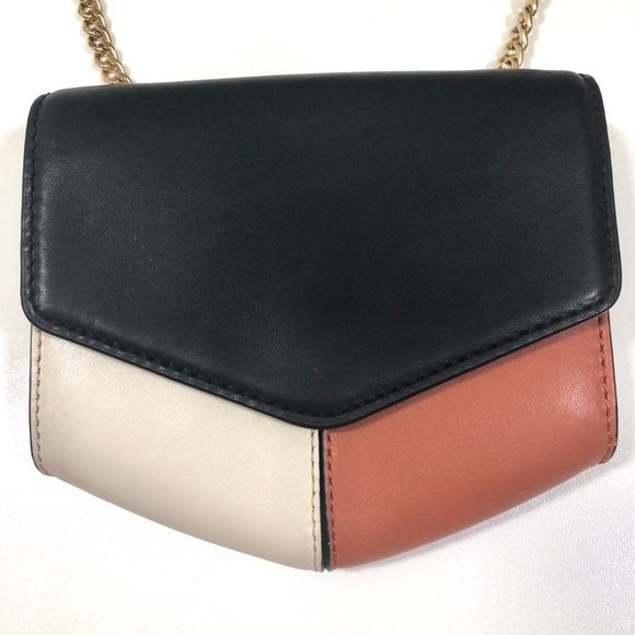 Sandro Lou Mini Crossbody Bag Leather Colorblock - Picture 3 of 11